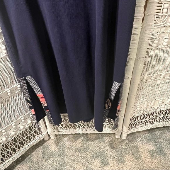 Vtg NAPA VALLEY Embroidered Jumper Womens XL Maxi Dress Sleeveless Cottagecore - Picture 3 of 15